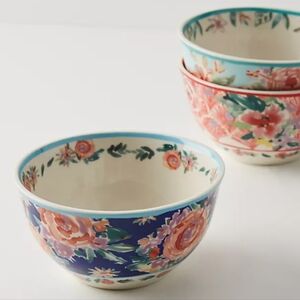 Barbra Ignatiev for Anthropologie New Traditions Bowl - Red Floral